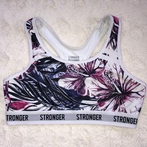 Stronger the label Women’s Sportsbra 
Aloha Print